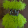 Ensemble haut et jupe sexy en dentelle, robe rose tendance, fête d'anniversaire, club dragqueen 303, performance  Y001