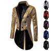 Men's Suit Round Sequin Button Tuxedo Stage Show Wedding Host Dance Festival Celebration Dinner Casual Men's Wear Men's Coat