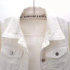 Women Denim Jacket Spring Autumn Short Coat Pink Jean Jackets Casual Tops Purple Yellow Purple Blue Loose Tops Lady Outerwear