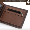 Short Men Wallets Zipper Coin Pocket Slim Card Holder Name Engraved Luxury Male Purses High Quality PU Leather Men's Wallet