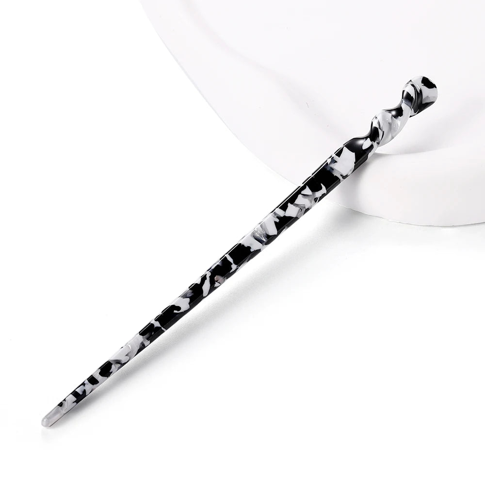 Chinese Style Hair Sticks Vintage Acetate Resin Chopstick Women Hairpins Hair Clip Pin Headwear Wedding Hair Jewelry Accessories