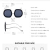 Oversized Luxury Diamond Shiny Sunglasses Women Irregular Round Crystal Sun Glasses Men UV400 Shades Eyewear Polygonal Sunglass