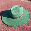 Fedora hat nubuck leather elastic webbing concave top wide brim hat for men and women autumn and winter hat  sombrero hombre