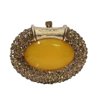 XIYUAN Oval Shaped Crystals Evening Clutch Bags Women Boutique Diamond Clutch Purses And Handbags Bridal Wedding Gem Phone Purse