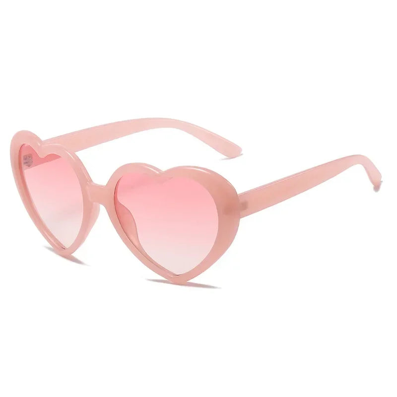 New Love Heart Shaped Polarized Sunglasses Women Fashion Cute Retro Vintage Gradient Sun Glasses UV400 Protection Unisex Eyewear