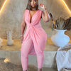 Female Jumpsuit Summer One Piece Ladies Mesh Jumpsuit V Neck Sleeveless Sexy Jumpsuit Woman Wholesale Dropshipping