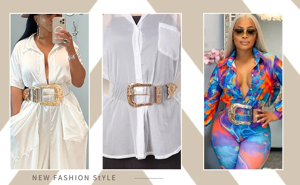 High Quality Ladies Personality Fashion Transparent Wide Waist Seal Dress Shirt Decoration Belts for Women Luxury Designer Brand