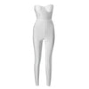 CUTENOVA 2024 Autumn And Winter New Women'S Solid Color Strapless Slim Sexy Big Backless Sleeveless Pencil Jumpsuit Elegant Lady