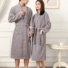 100% Cotton Couples Long Thick Absorbent Terry Bath Robe Kimono Men Light Weight Towel Bathrobe Sleepwear Women Hotel Gown Robes