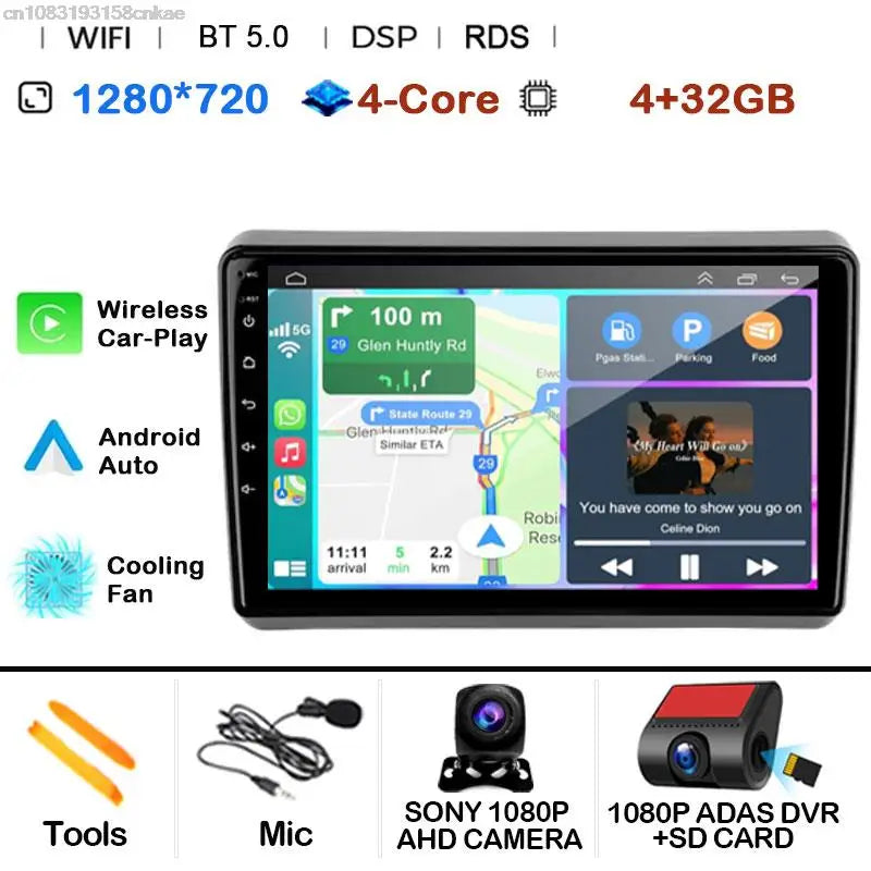 Car Radio Android 14 For Dodge Dart 2012 - 2016 GPS Carplay Multimedia Player DSP BT 2din Head Unit Audio Navigation Stereo Auto