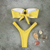Micro Bikini Push Up Women Swimsuits 2024 Sexy Female Swimwear Brazilian Bikini Set Thong Biquini Swim Suits Solid Beachwear