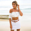Crop tops women 2024 summer lantern sleeve sexy strapless beach tops plus size red black white ruched crop top