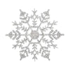Pack Of 24/12/6 Pieces Snowflakes For Christmas Tree Decoration Blue Snowflakes With Bright Powder Winter New Year Hanging Decor