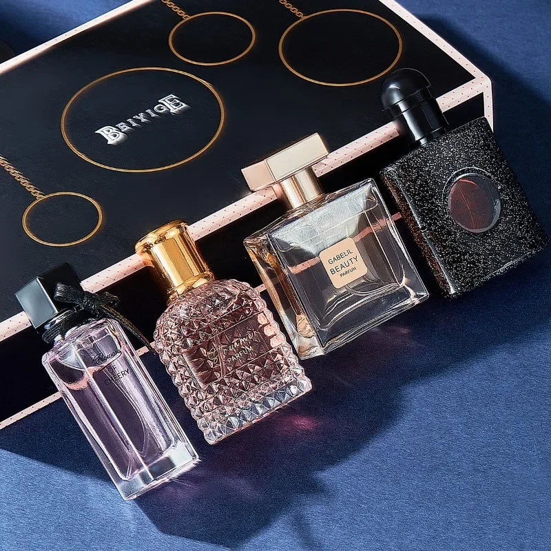Original Women Perfume Gift Box Perfumes Set 4PCS*25ML Long Lasting Fresh Fragrance Eau De Toilette Gift For Women Men Pheromone