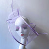 White Net Wedding Fascinator Elegant Hat Women Kentucky Derby Race Headpiece Fashion Party Mesh Chapeau Cap For Ladies Event