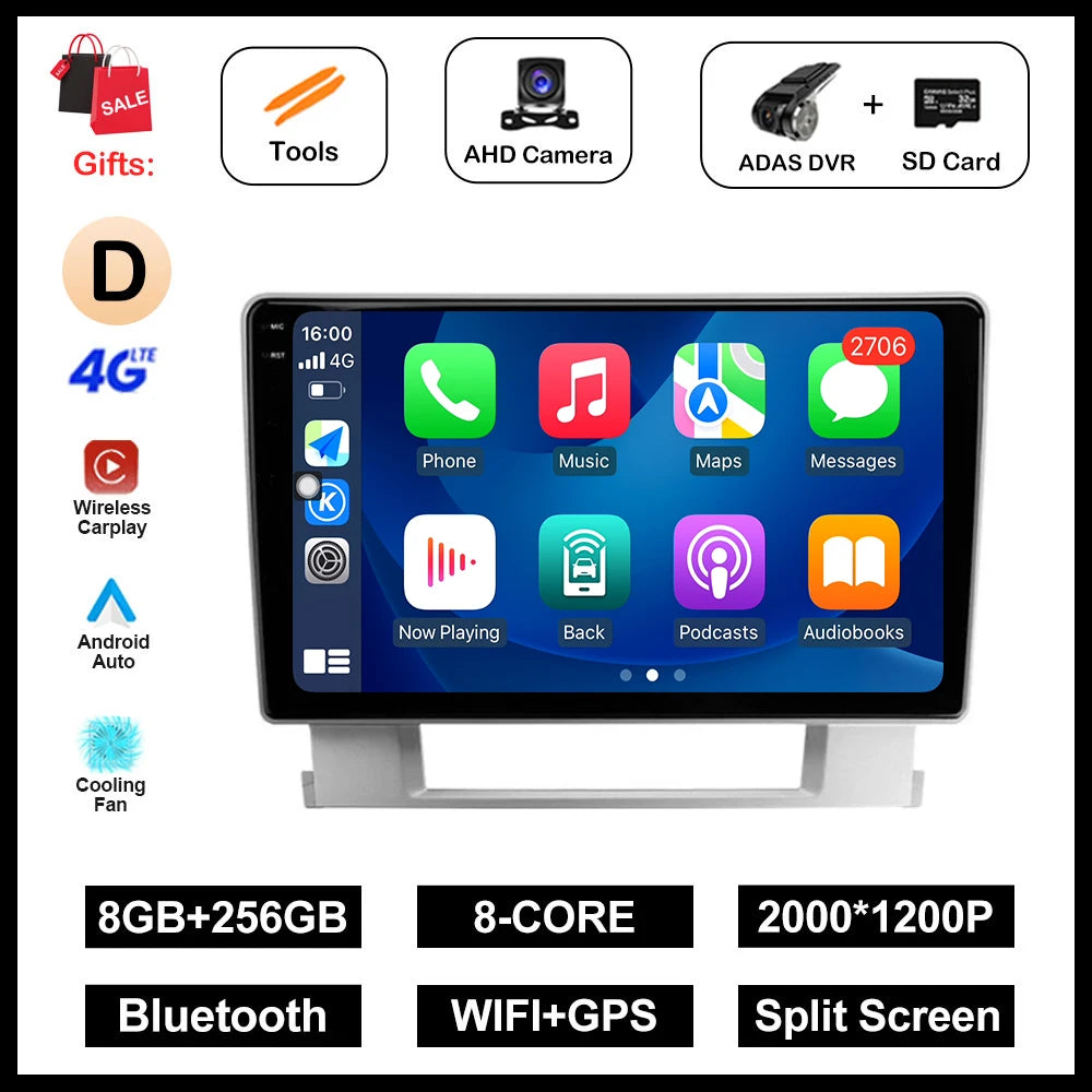 Android OS GPS Navi 9 '' Car Radio Multimedia Player WiFi Carplay for Buick Excelle 2 2009 - 2015 Opel Astra J 2009 - 2017