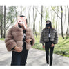 Maomaokong 2025 Natural Real Fox Fur Coat Women Winter Warm Luxury Fur Jacket Detachable Long Sleeves Female Vest Furry Coats
