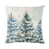Linen Christmas Pillow Cover Snowman Elk Pillow Case 2024 Christmas Decoration for Home New Year Sofa Car Cushion Cover 45x45cm