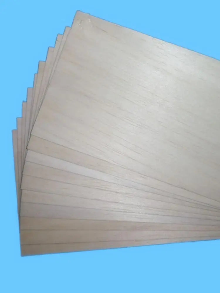 5 pcs Balsa Wood Sheets ply 150/200/250mm long 100mm wide 0.75/1/1.5/2/2.5/3/4/5/6/8/10mm thick for Craft DIY Project