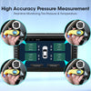 JMCQ USB Android TPMS Tire Pressure Monitoring System Display Alarm System Internal External 5 Sensors For Car Navigation Radio