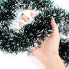 Christmas Tinsel Ribbons Garland Green Cane Wreath Xmas Tree Hanging Pendent Ornaments Wedding Party Supplies Home Decor