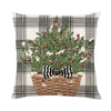 Linen Christmas Pillow Cover Snowman Elk Pillow Case 2024 Christmas Decoration for Home New Year Sofa Car Cushion Cover 45x45cm