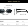 Polygonal Luxury Sunglasses Women Brand Fashion Rhombus Sun Glasses Woman 2024 Retro Vintage Metal Diamond Shades Eyewear