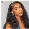 Deep Wave Frontal Wig Human Hair 13x4 Curly Human Hair Wig Transparent  Lace Wig 13x6 Water Wave Wigs 180 Density