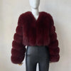 2023 Neuer kurzer Stil Echtfuchspelzmantel Winter Damen Natur Warme Mode Luxus