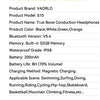 Bone Conduction Headphones Bluetooth 5.4 Wireless Earphone IPX8 Waterproof for Swimming Sports Support MP3 Player With 32G RAM