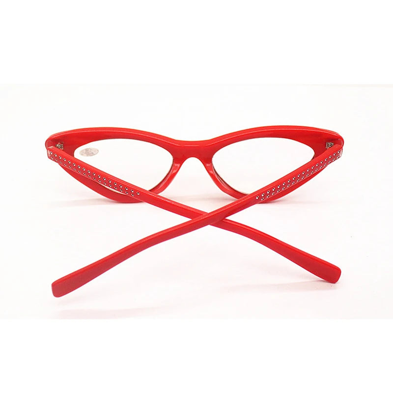 Cat Eye Reading Glasses Women Men Lightweight Diamond Presbyopic Eyeglasses Hyperopia Optical Spectacle Female Goggle