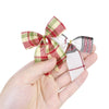 20/10pcs Linen Christmas Bow Decoration Christmas Tree Hanging Ornaments Bowknot For Xmas Wreath New Year 2024 Navidad Gifts Bow