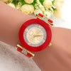 Luxury Top Famous Designer DQG Brand Women Watches White Silicone Bracelet Diamond Digital Ladies Waterproof Quartz Wristwatches