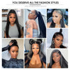 250 Density 360 Full Lace Wigs 100% Human Hair Glueless Pre Plucked Brazilian Straight 13x6 Hd Lace Frontal Wig For Women