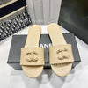 High quality 2025 spring new high-end leather flat slippers with versatile and casual design, high-end temperament, elegant and