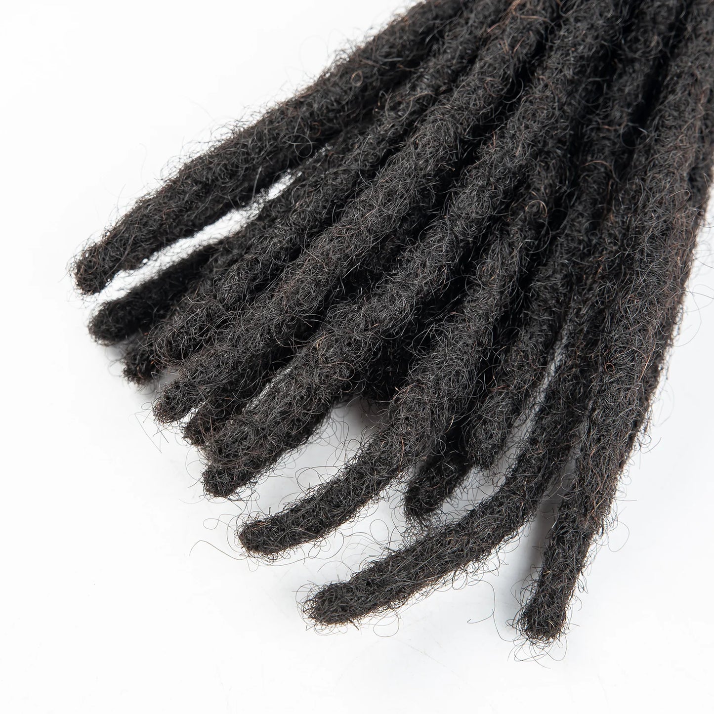 Malaika Locs Extension Human Hair 8 Inch Full Handmade Permanent Dreadlock 0.6cm Dreadlock Extension 30 Str Human Hair Locs