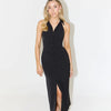 Bornladies Summer Sleeveless Single Breasted Dress Fashionable Ladies Slim Fit Collar Solid Color Long Dresses Women's Clothing
