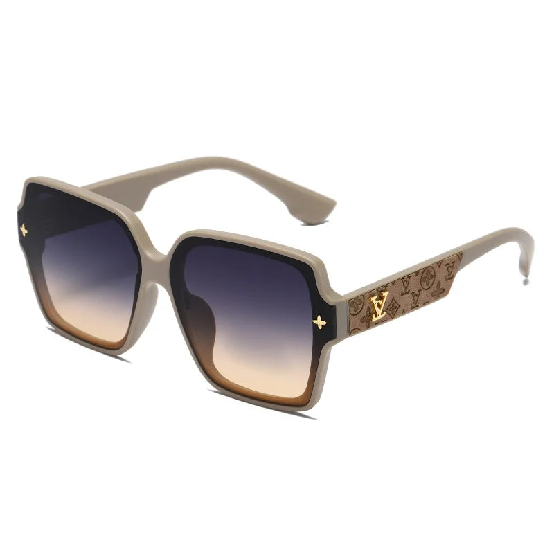 New fashion square frame sunglasses for women luxury sunglasses UV protection large frame all-match glasses(DS-8052-1)