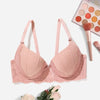 Beauwear Lace Trim Underwire Bra for Women Full Cup Molded Cup Bra Push Up Lingerie