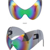 Y2k Oversized Sports Sunglasses Women 2000's Wrap Around Shield Goggle Men 2024 Luxury Brand Trends Punk Sun Glasses Male Oculos