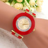 Luxury TOP DQG Brand Ladies Watch Red Silicone Diamond Men Digital Quartz Wrist Watches For Women Montre Femme Dropshipping Gift