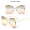 Fashion Model Ocean Yellow Square Sunglasses Women Luxury Brand Oversized Shades Pearl Chic Sun Glasses For Female Men Oculos