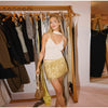 Sexy Sequins Tassel Skirt Sets Women Sling Crop Tops Hip Package A-line Short Skirts 2025 Summer Chic Beach Party Outfits Lady