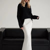 Wolfeel Casual Satin Women'S Skirt Spring Summer Fashion Loose High Waist Maxi Skirts Elegant Simple Slik Fishtail Skirt