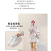 2025 New spring shoes for women green trainers platform lace up sneakers woman hip hop chunky sports shoes faux leather sneaker