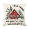 Linen Christmas Pillow Cover Snowman Elk Pillow Case 2024 Christmas Decoration for Home New Year Sofa Car Cushion Cover 45x45cm