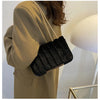 Neon Red Flap Chain Square Bag Velor Leather Fashionable Dating Gift Shoulder & Crossbody Bag With Chain Strap For Women