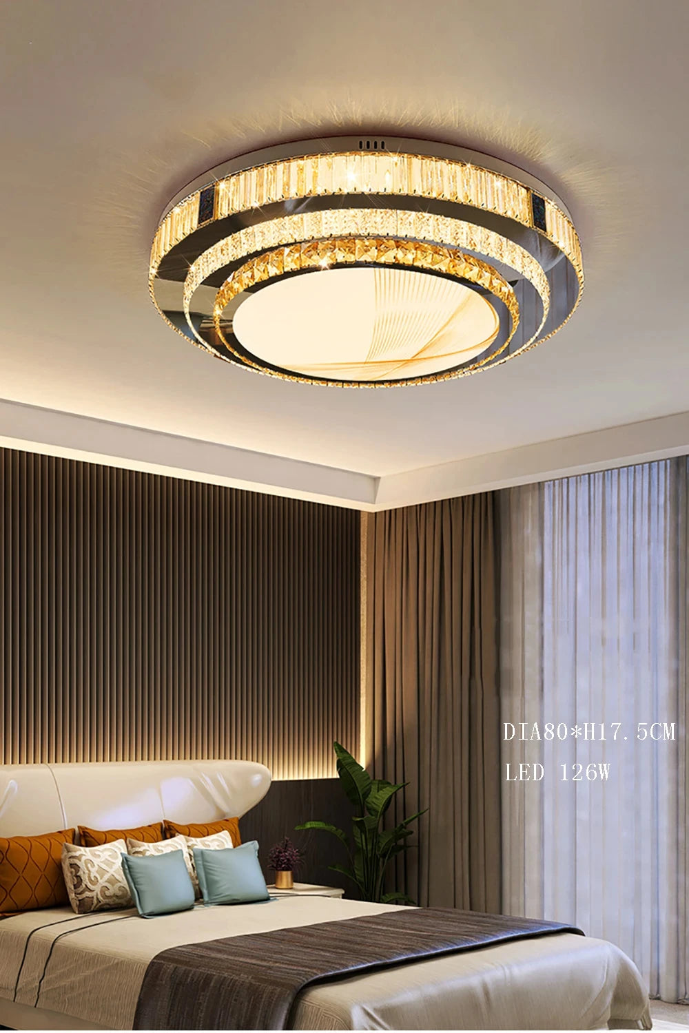 Luxury Ceiling Chandelier Gold Modern Led Lights Home Decor K9 Crystal Lustre for Living Room Bedroom Bathroom Home Appliance
