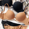 2 Pieces Sexy Underwear Set for Women Classic Cross Hollow Bra Sparkle Rhinestones Lingerie Deep V Push Up Brassiere Set
