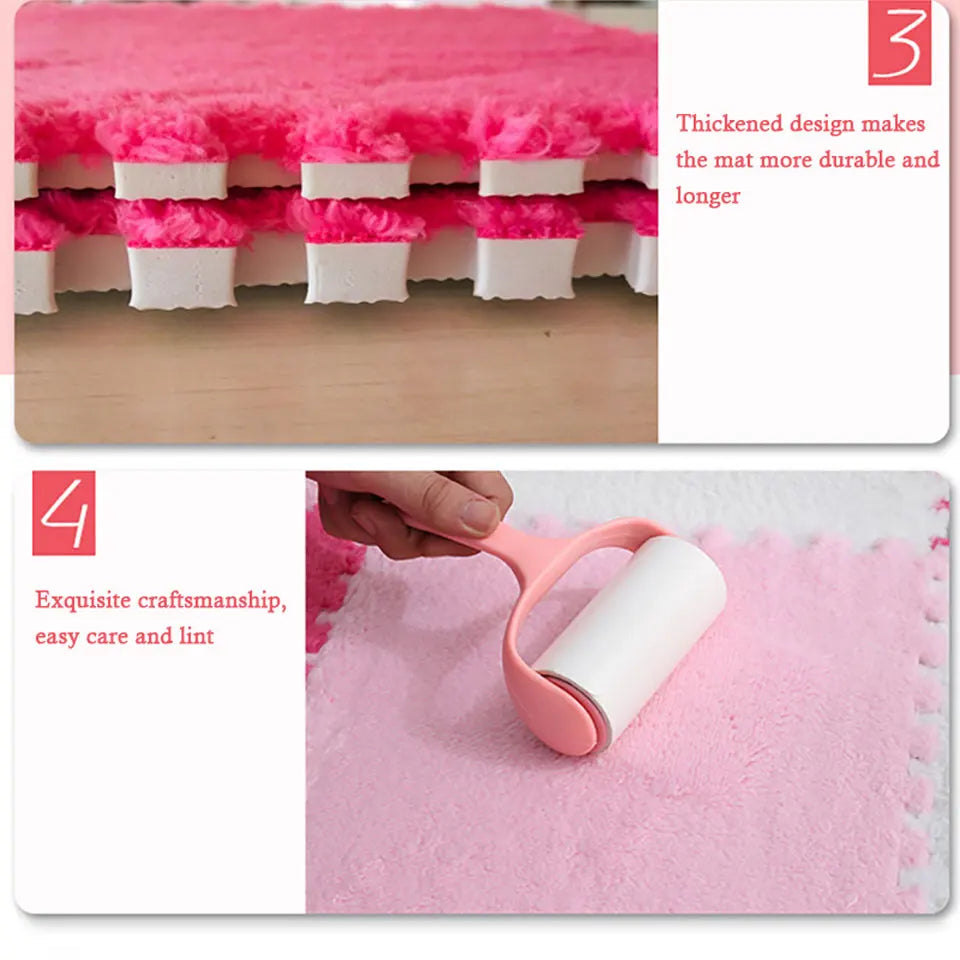 Eva Foam Puzzle Carpet Soft Plush Children's Mat Baby Toys Baby Play Mat  In Children's Room Keep Warm Playmat